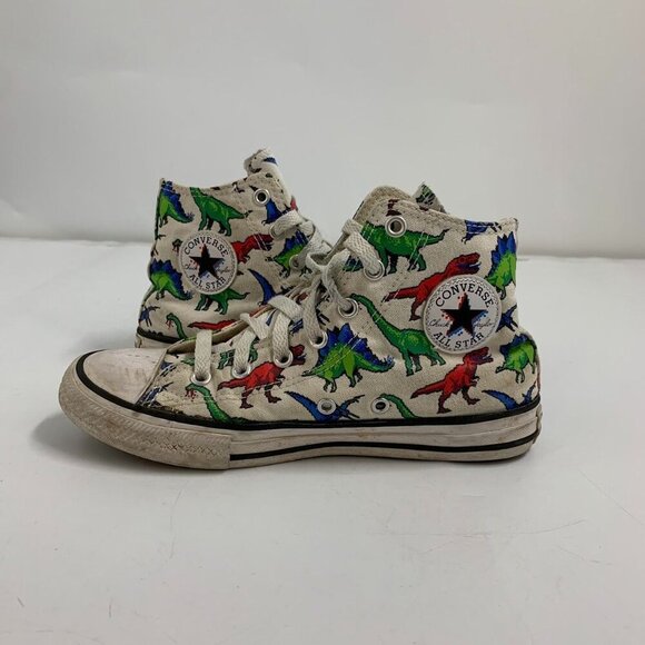 Converse Chuck Taylor Kids All Star Hi T-Rex Stegosaurus Dino Sneaker Size 3 - Picture 3 of 15